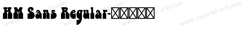 HM Sans Regular字体转换